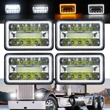 Load image into Gallery viewer, 4 X 6&quot; Rectangle LED Headlight Kits
